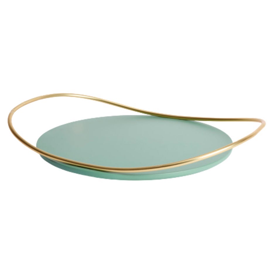 Sage Green Touché B Tray by Mason Editions For Sale
