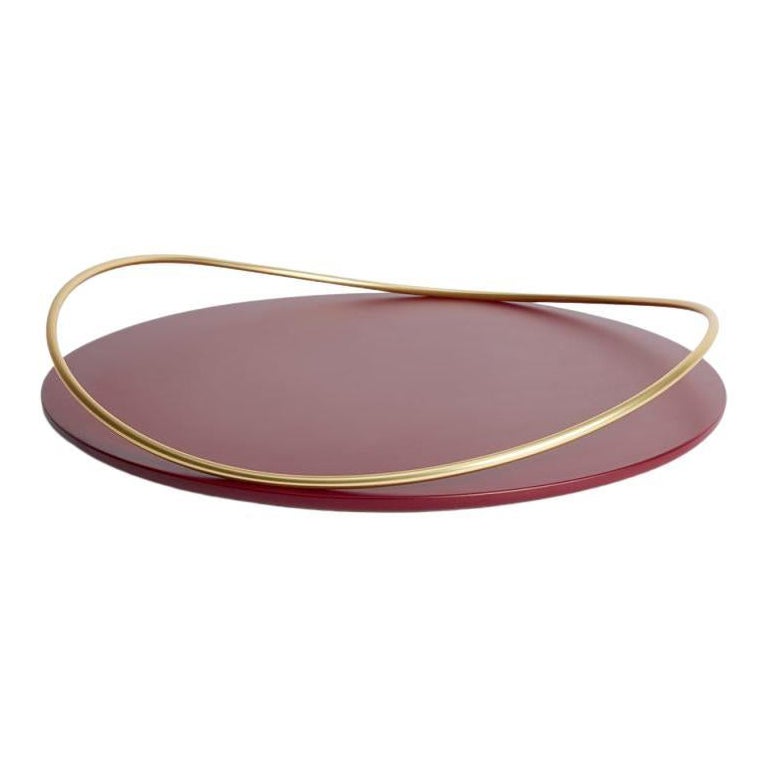 Bordeaux Touché E Tray by Mason Editions For Sale