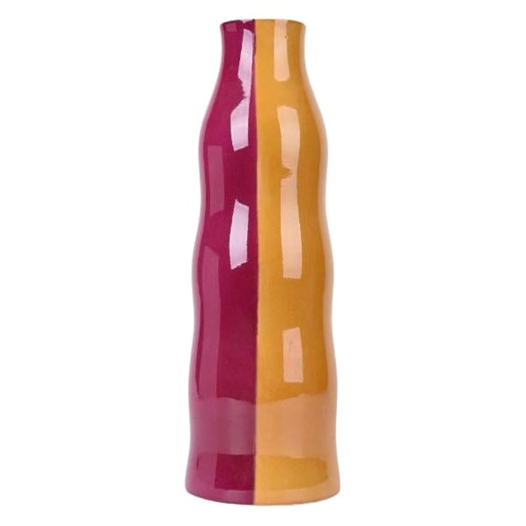 Vase orange et cerisier de WL CERAMICS en vente