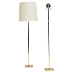 Pair of Mid-20th Century Brass Floor Lamps