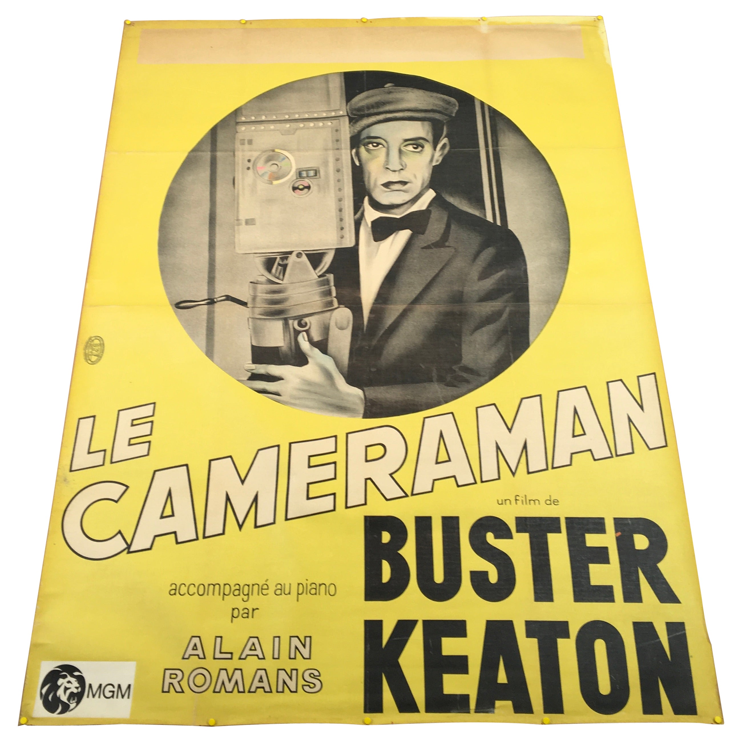 Filmplakat Affiche Le Cameraman, Buster Keaton