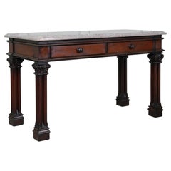 19th Century Marble Top Serving Table
