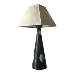 Mid-Century Modern Ceramic Table Lamp, Italy, 1950s 