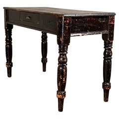 19th Century Painted Pine Console Table