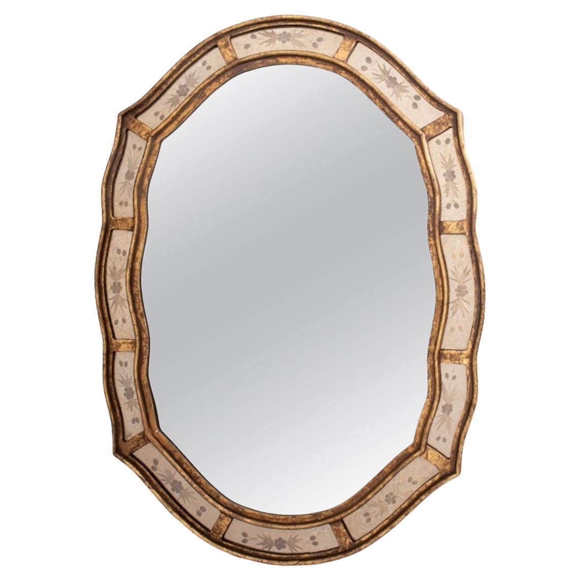 Hollywood Regency Giltwood Mirror