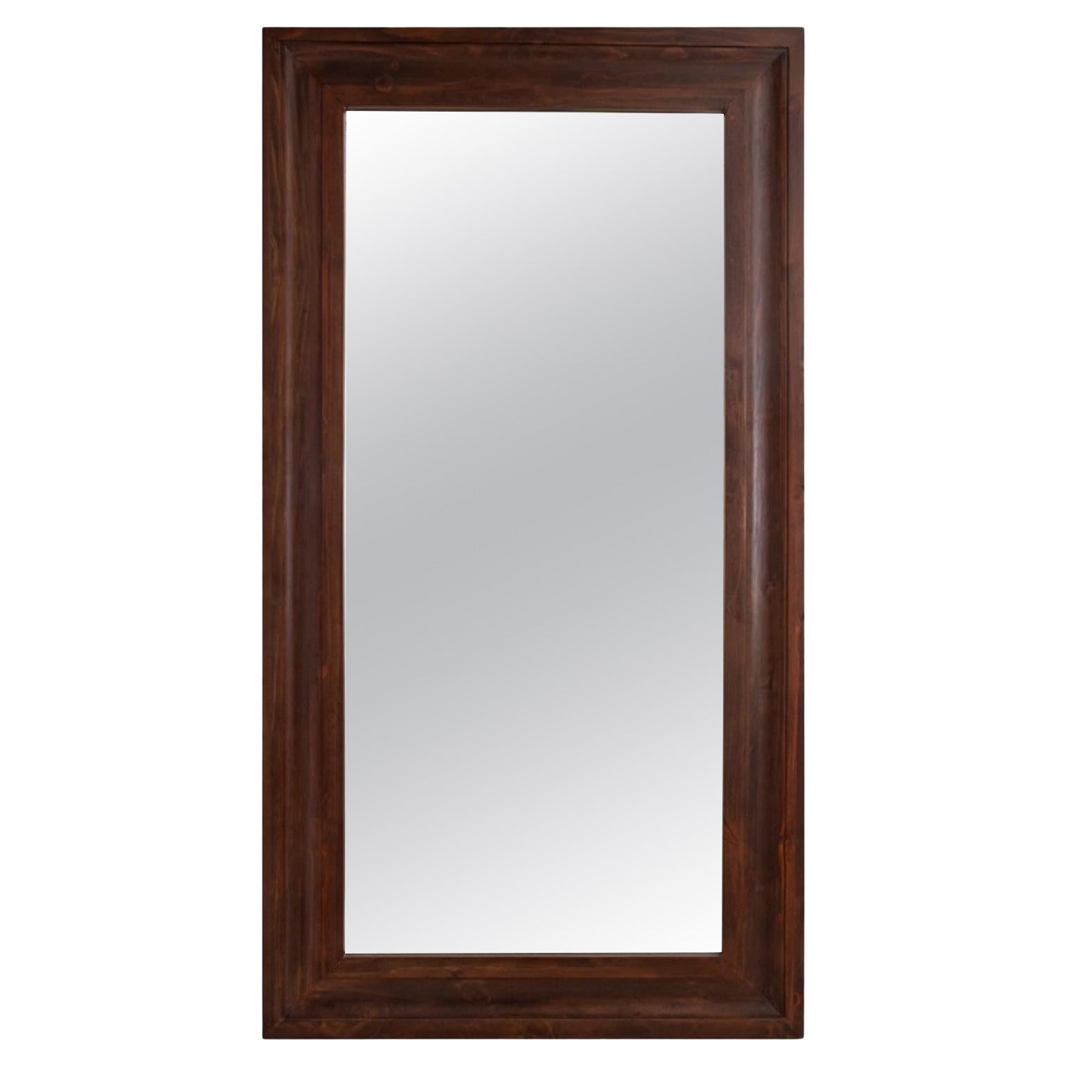 Monumental Ogee Style Wooden Mirror