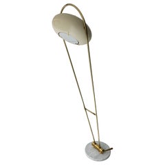 Midcentury Floor Lamp Brass Metal by Angelo Lelii for Arredoluce, Italy, 1950s