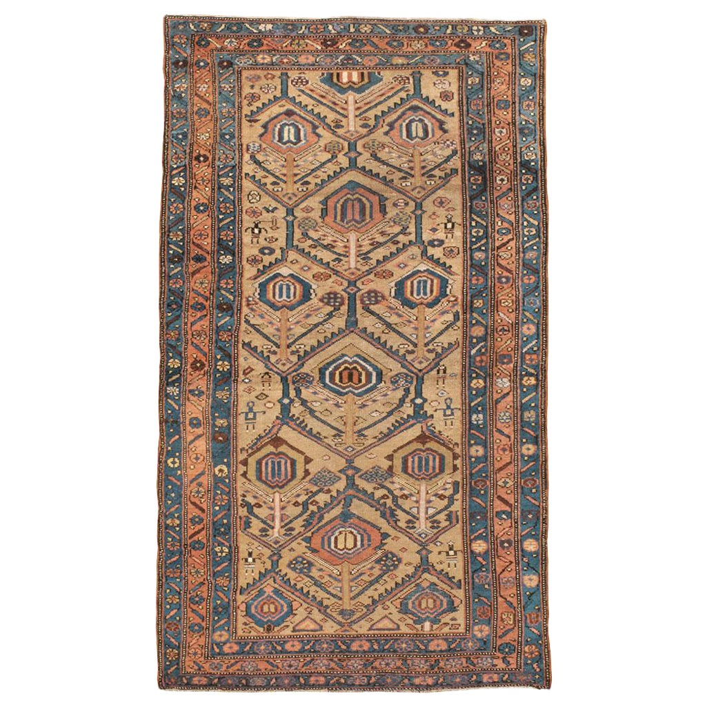 Galerie Shabab Collection Early 20th Century Persian Camel Hair Accent Rug