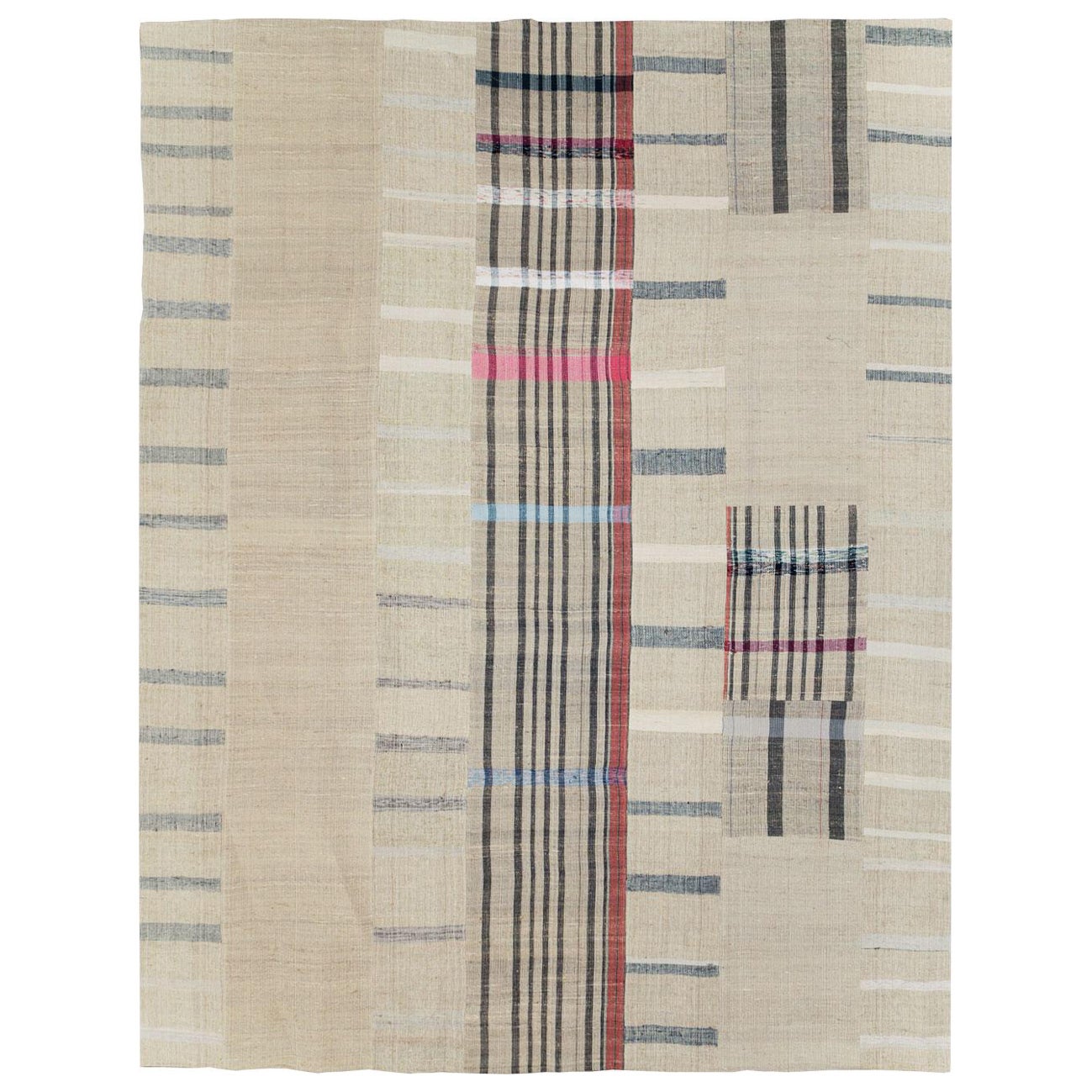 Galerie Shabab Collection Mid-20th Century Turkish Flatweave Kilim Room Size Rug For Sale