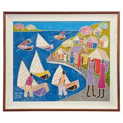 Framed Painting by Hilome Jose in Distinctive Style