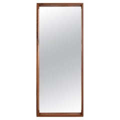 Modernist Walnut Shadowbox Mirror