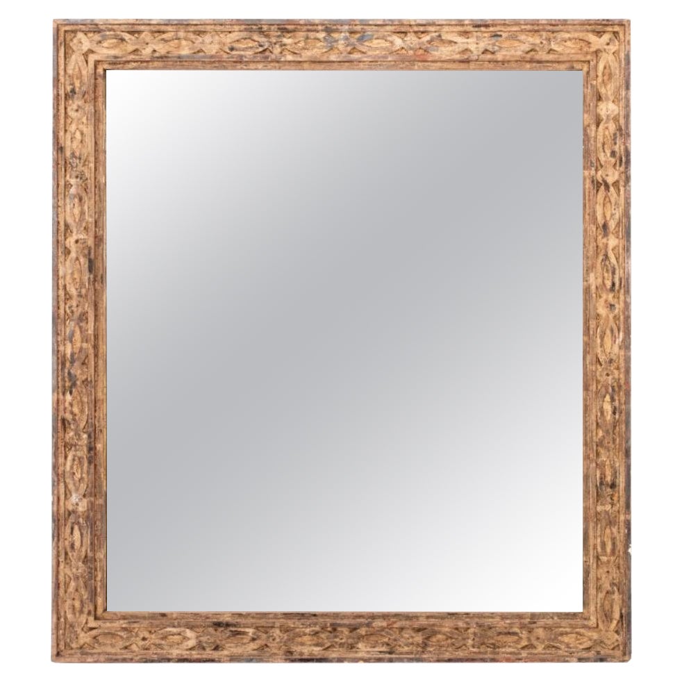 Silver Gilt Geometric Mirror