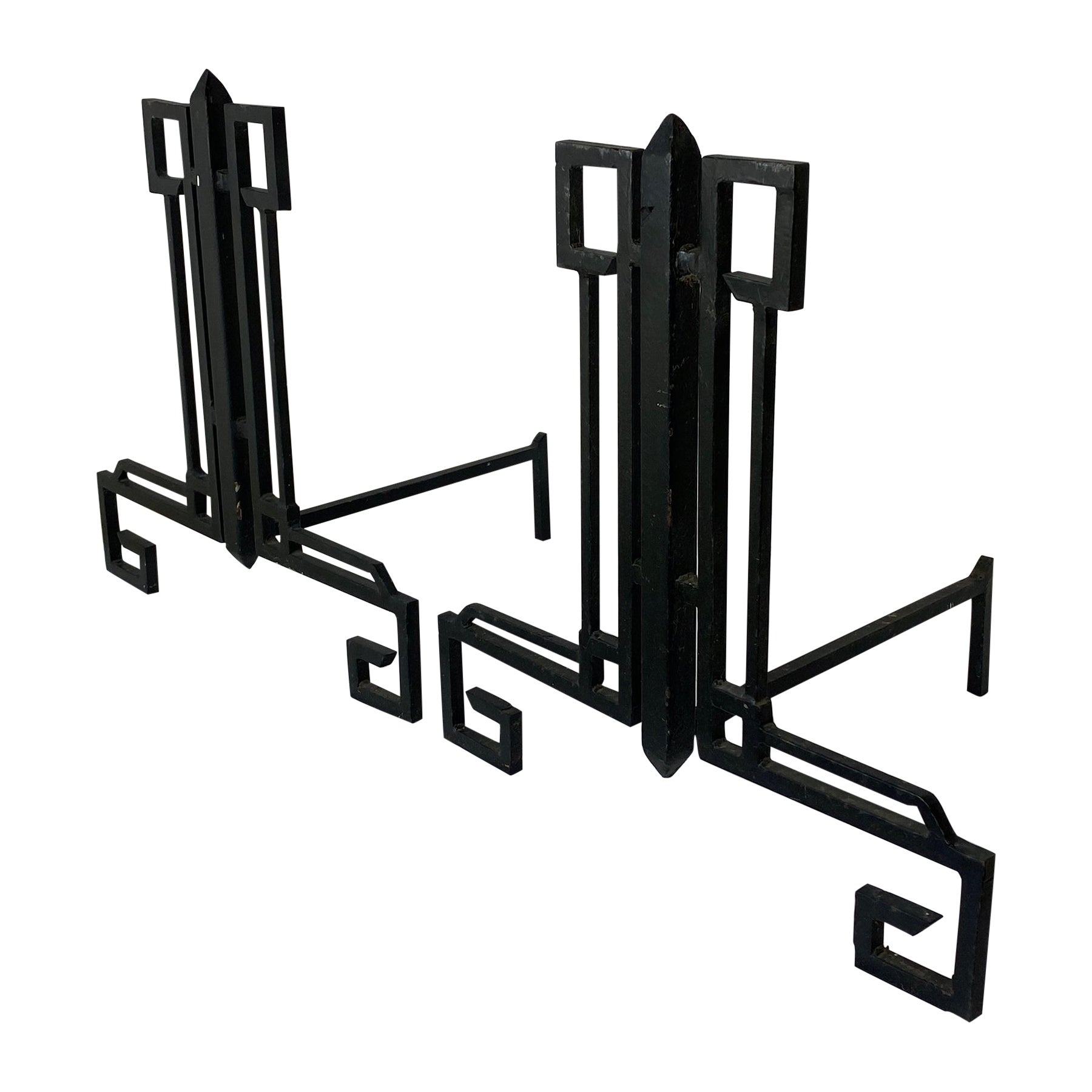 Art Decco Fireplace Andirons For Sale