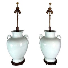 Vintage Asian Table Lamps Set of 2