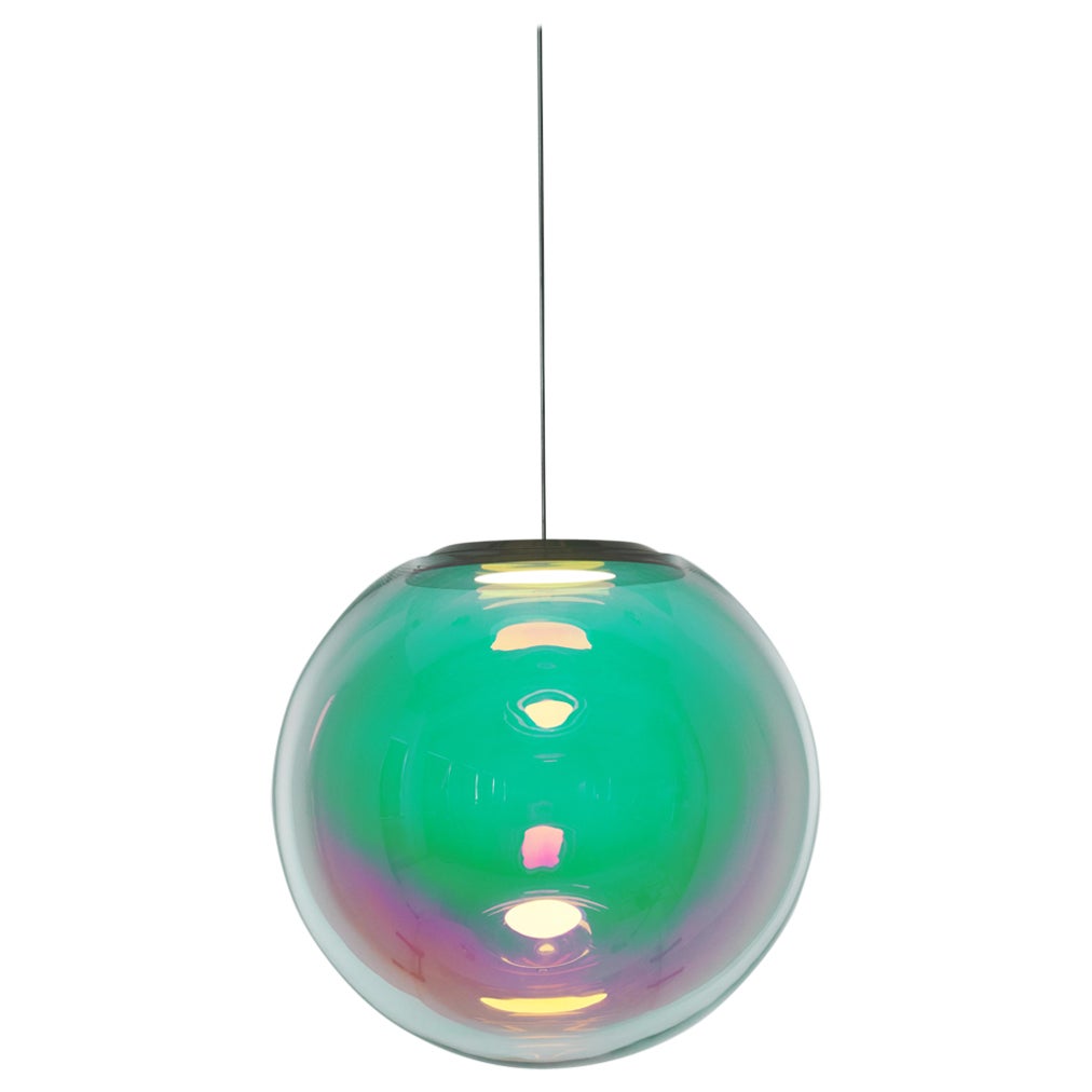 Glass Pendant Light "Iris Globe" 40 cm, Sebastian Scherer for NEO/CRAFT