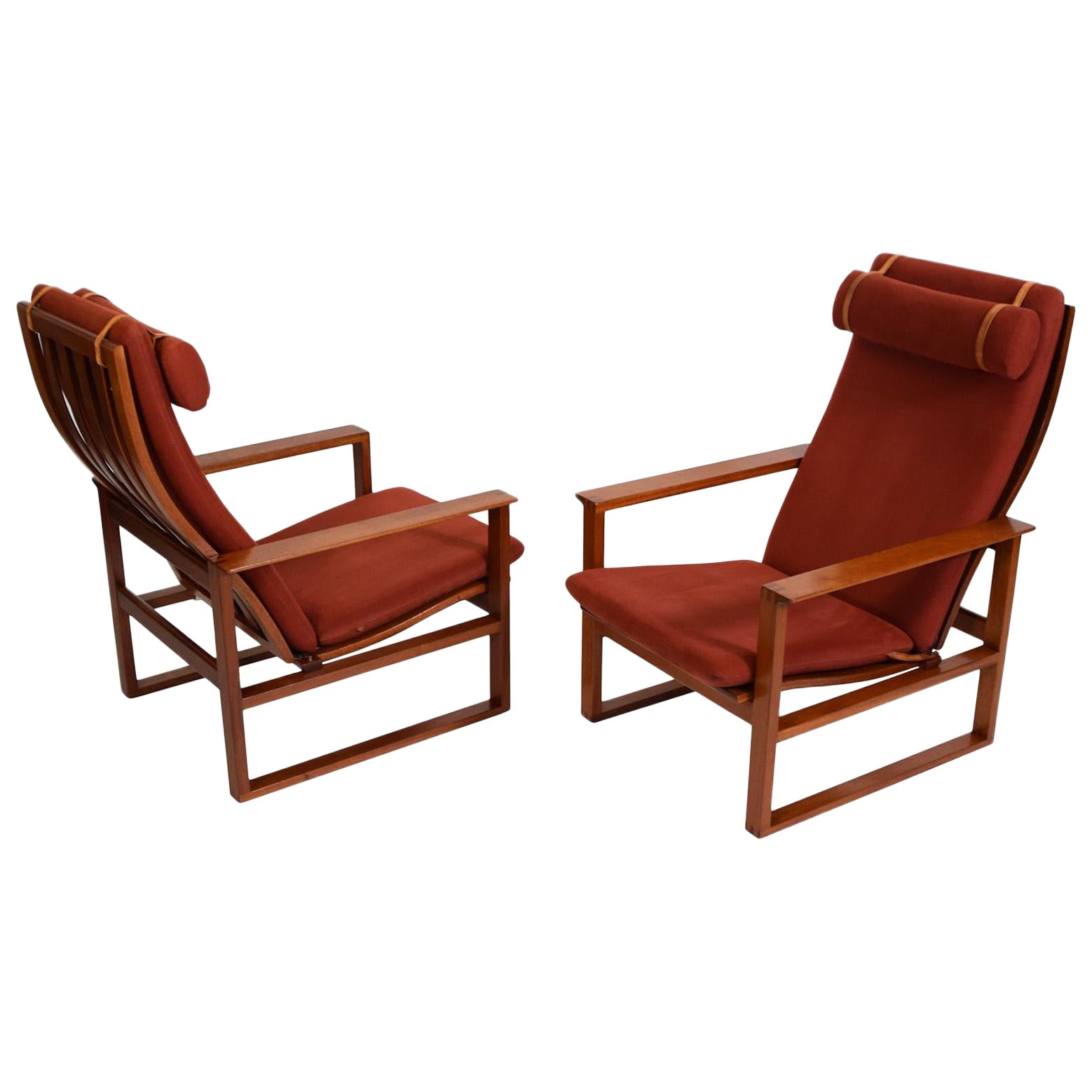 Børge Mogensen, Model 2254 Lounge Chairs, 1956 For Sale