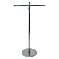 1940s Chrome Plated T-Bar Clothing Rack Stand