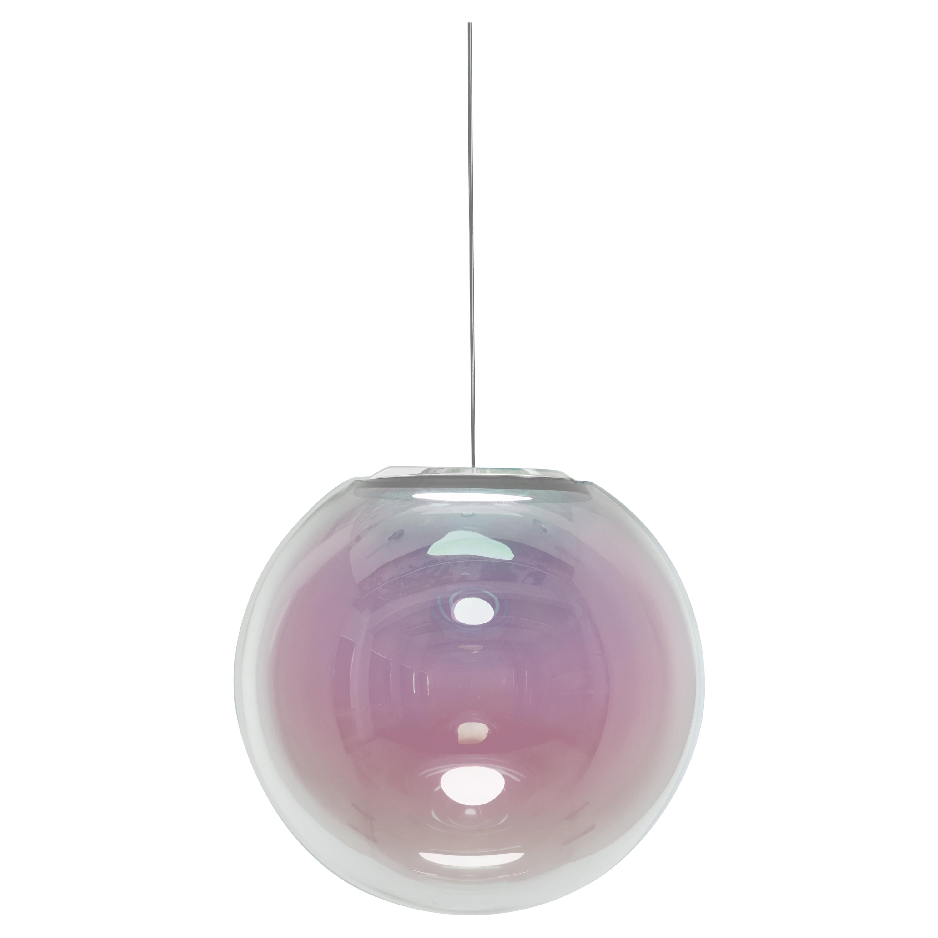 Glass Pendant Light "Iris Globe" 40 cm,  Sebastian Scherer for NEO/CRAFT