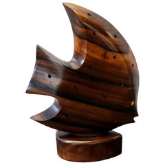 Vintage Rosewood Fish Toothpick Hors d'Oeuvres Holder