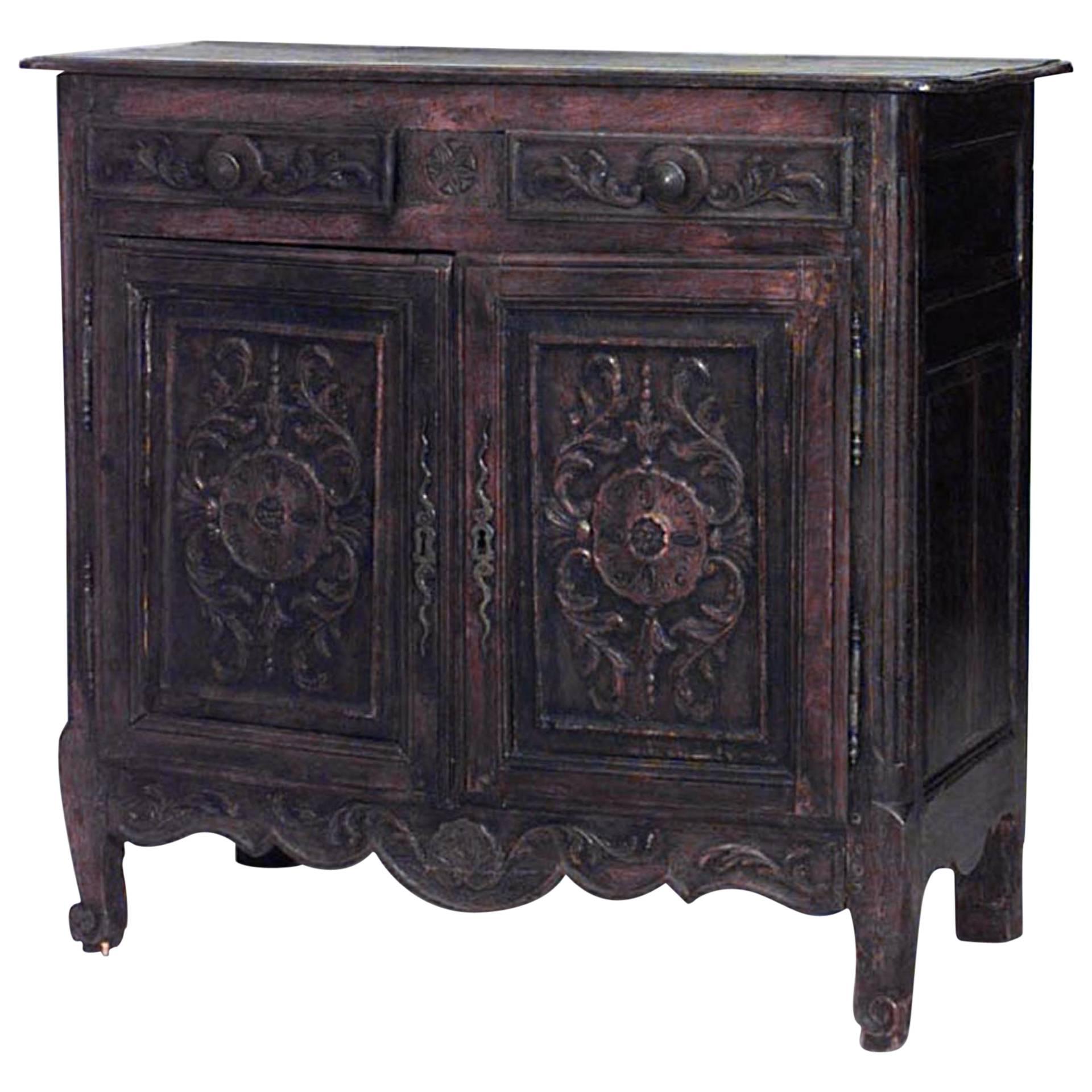 French Provincial Walnut Sideboard For Sale