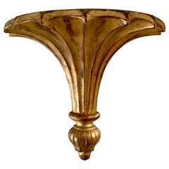 Italian Regency Giltwood Wall Sconce Shelf