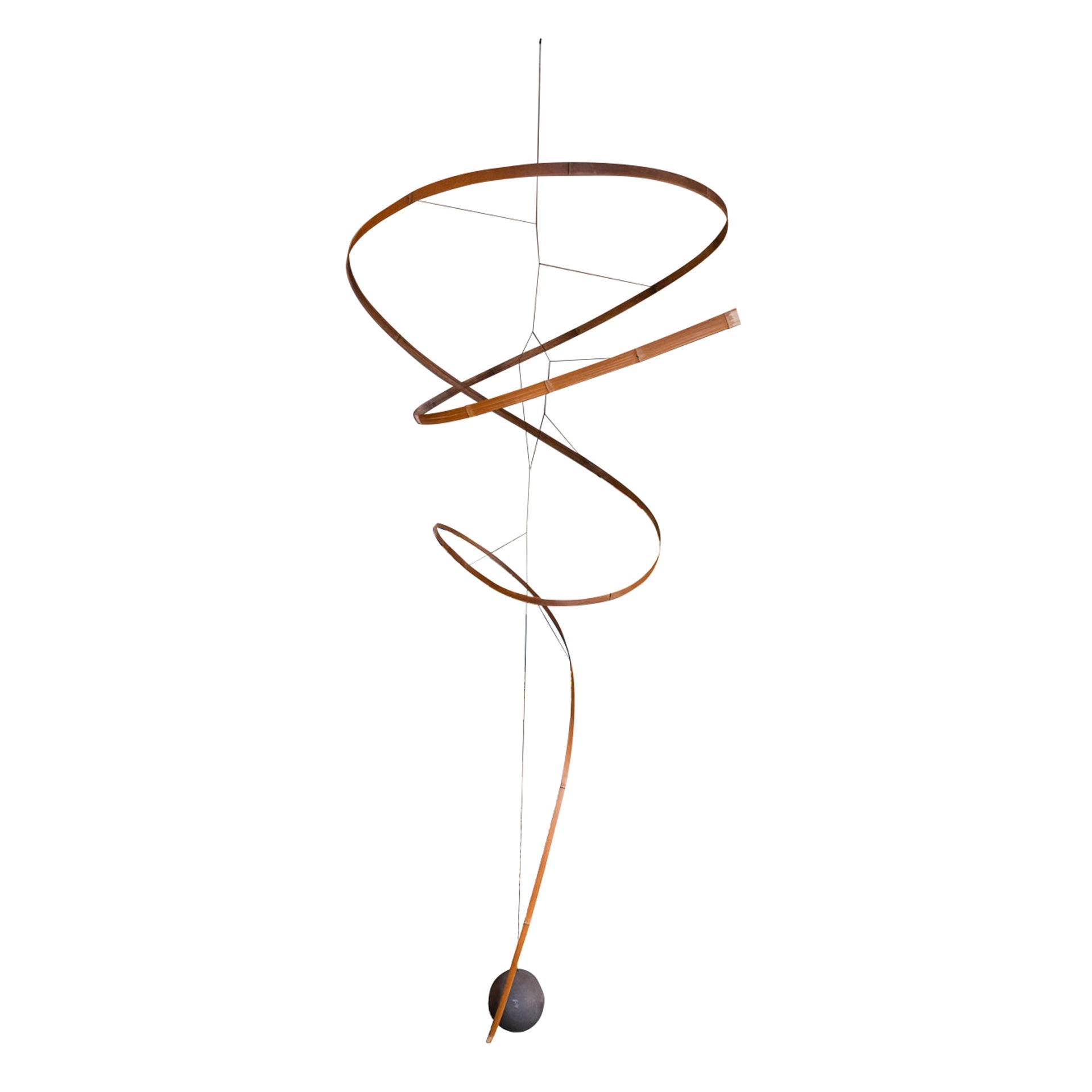 Laurent Martin Lo, Bamboo "Kinetic" Sculpture, France, circa 2000 For Sale