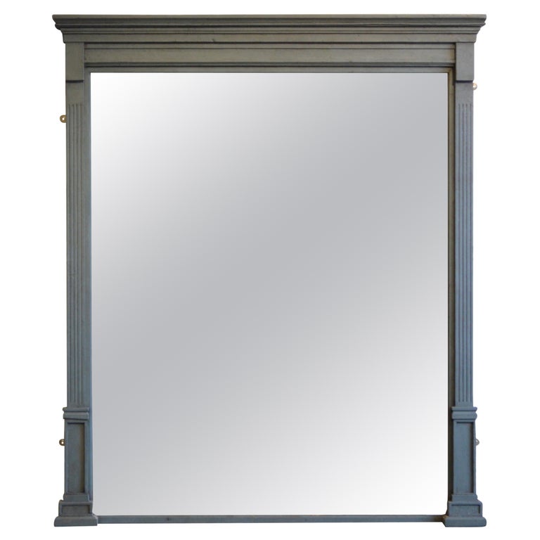 Large English Victorian Wall Mirror For Sale at 1stDibs