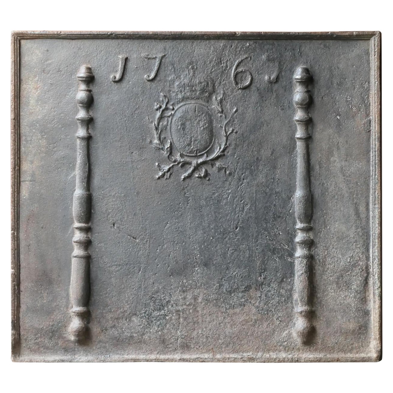 Parafuoco francese Luigi XV 'Arms of France', 18° secolo