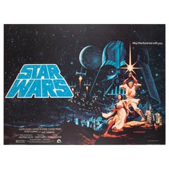 Star Wars 1977 UK Quad Film Movie Poster, Greg and Tim Hildebrandt