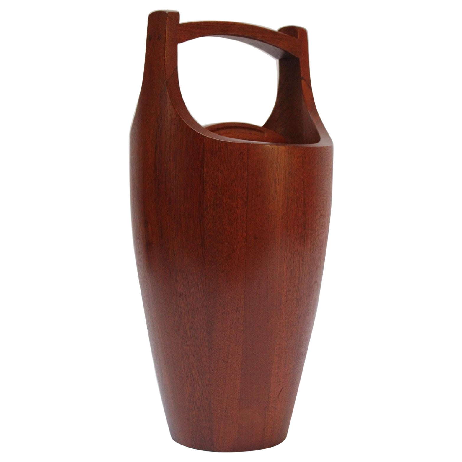 Large Staved Teak 'Congo' Ice Bucket by Jens Quistgaard for Dansk