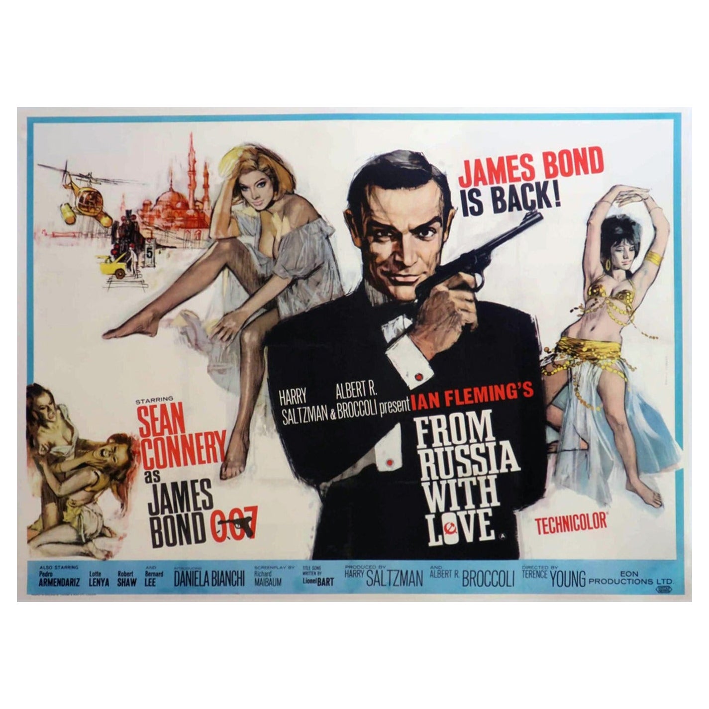 1963 From Russia With Love Original Vintage Poster en vente