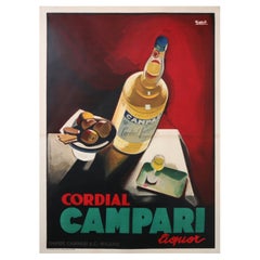 1925 Campari - Cordial Liquor Original Vintage Poster