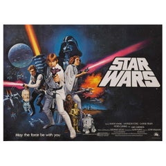 1977 Star Wars Póster Original Vintage