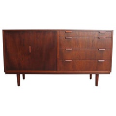 Danish Modern Teak Credenza by Carlo Jensen for Poul Hundevad