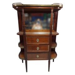 Antique Half-Moon Console Louis XVI Style, Late 19th