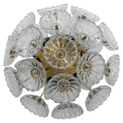 Dandelion Wall Lamp or Flush Mount by VEB, Germany, 1960s 