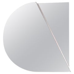 Stainless Steel Mirror, Silver Semicircle by Theodora Alfredsdottir