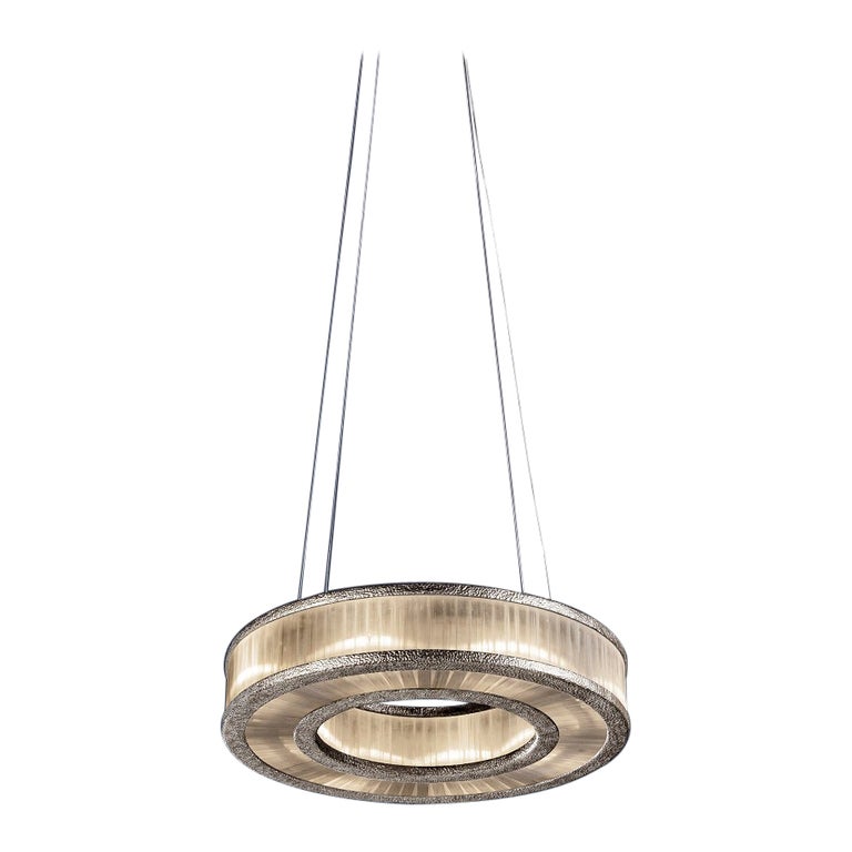Natural Stone Pendant Lamp III by Aver For Sale at 1stDibs