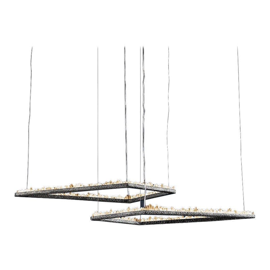 Quartz Pendant Light III by Aver For Sale