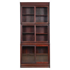 Antique Arts & Crafts Mahogany Stacking Barrister Bookcase by Danner, circa 1920