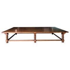 Dos Gallos Custom Turned Leg Coffee Table by Dos Gallos Studio