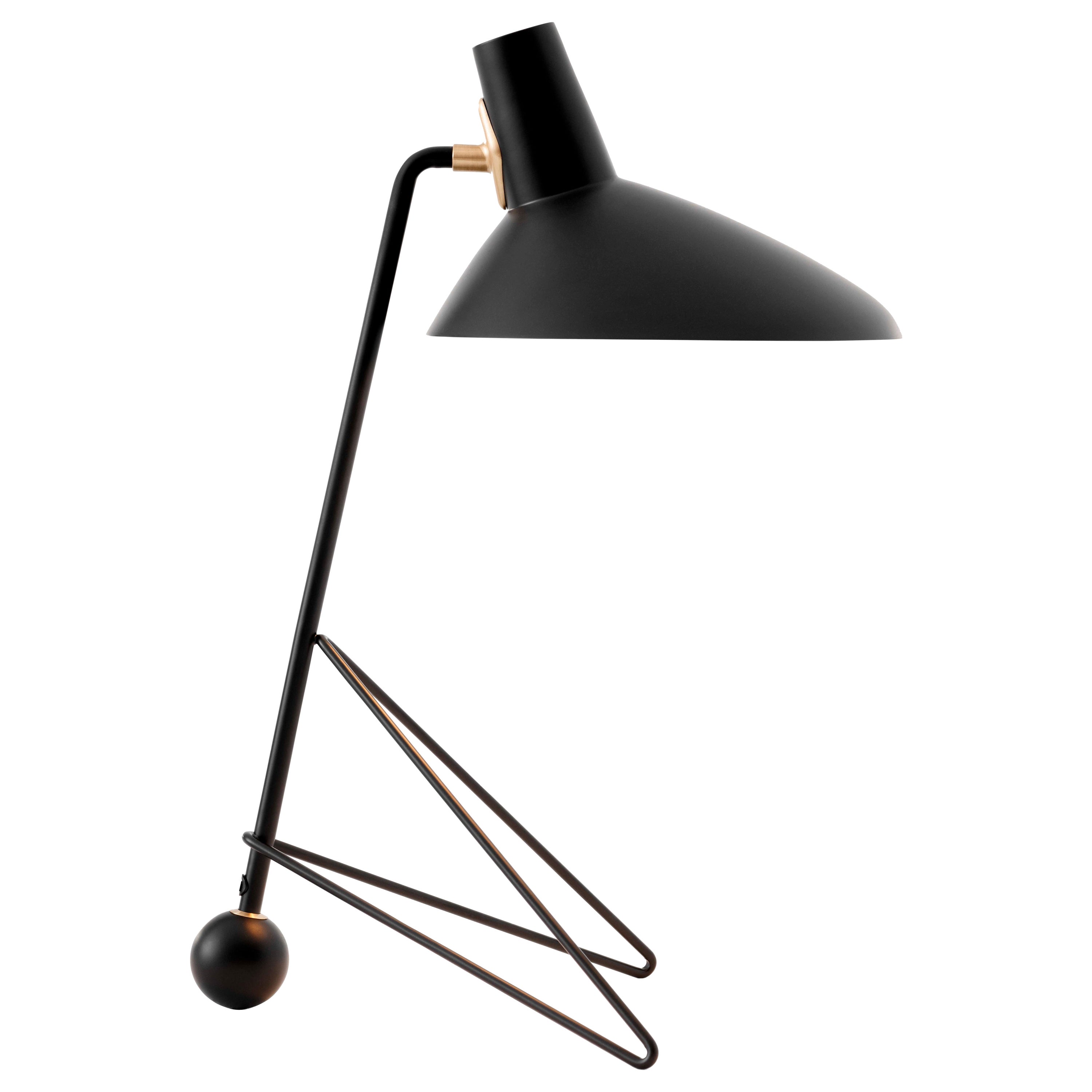 Lampe à poser Tripod HM9, noir par Hvidt & Mølgaard pour &Tradition
