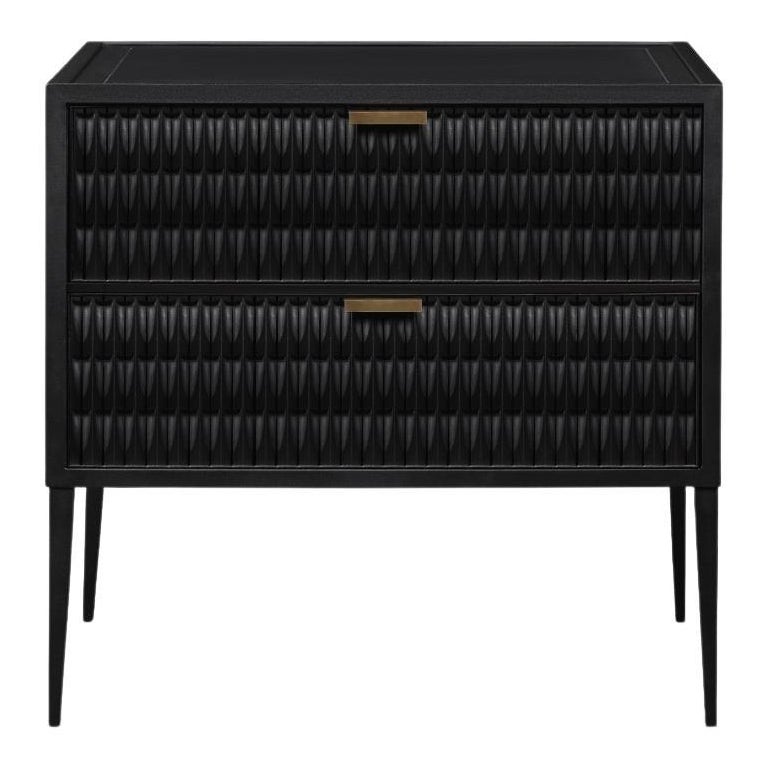 Vance Chest Inspired by Danish Designs from the 50s with an Arrow-Shaped Texture For Sale