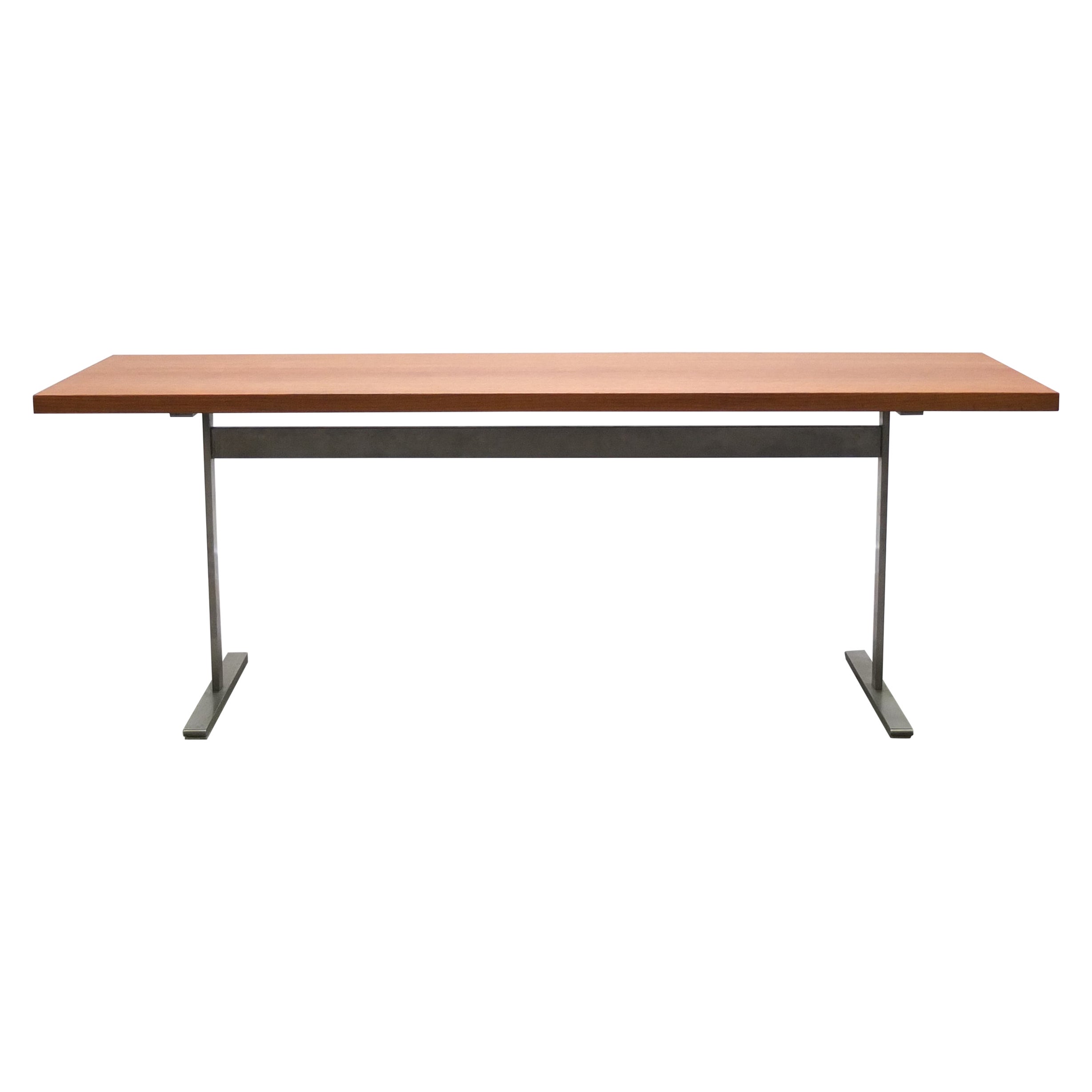 Grande table basse moderniste en teck dans le style d'Arne Jacobsen, années 1960 en vente