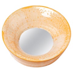Ceramic Mirror by Mia Jensen, Signed, Unique Piece, circa 2023