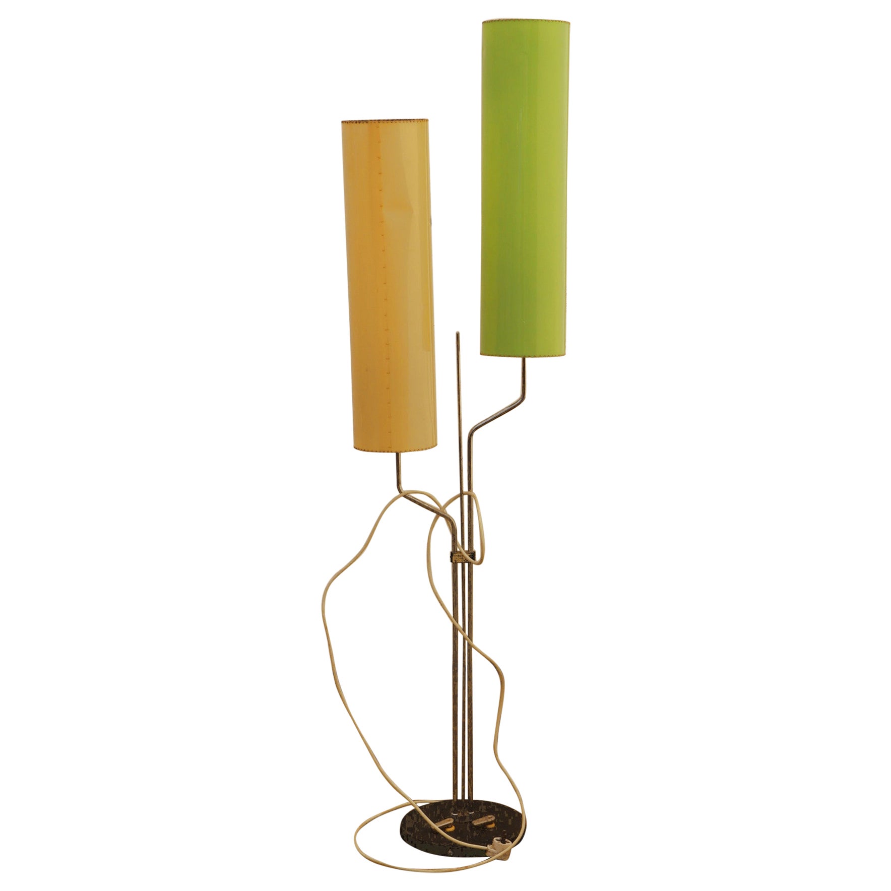 Midcentury Floor Lamp, Brussels Period, 1960s, Czechoslovakia For Sale