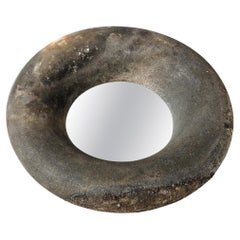 Ceramic Mirror by Mia Jensen, Signed, Unique Piece, circa 2023