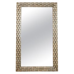 Niermann Weeks Impressive Veronese Dimensional Silver Gilt Wall Mirror