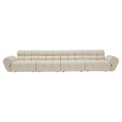Zeitgenössisches weißes Sofa „Palmo“ von Amura Lab, Fibris 03