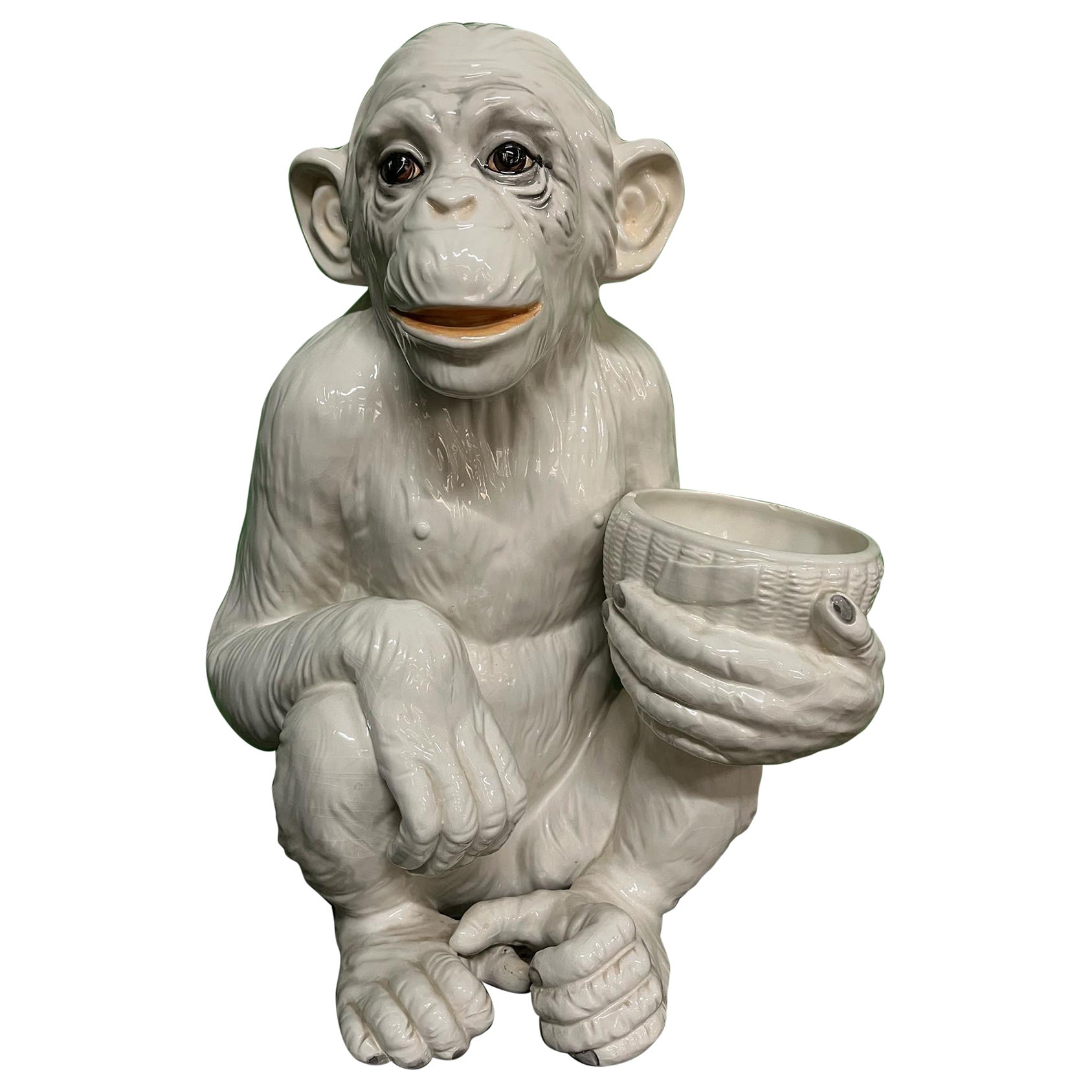 Monkey Ceramic Made in Italy, 1960s For Sale